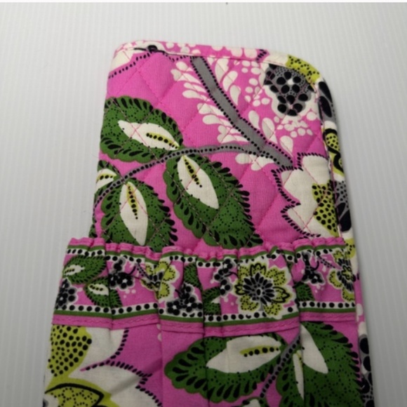 Vera Bradley Priscilla Pink Curling Iron Straightener Cosmetic Heat Proof Cover - Picture 2 of 5